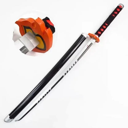 104cm Demon Slayer Katana Schwert Sword Anime Cosplay Prop Ninja Knife Real Size Japanese Katana Original Samurai Sabre Gift
