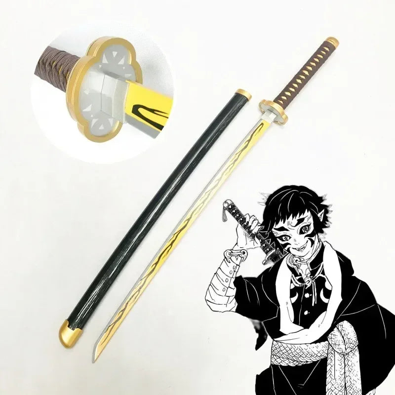 72/104cm Demon Slayer Sword Anime Kimetsu No Yaiba Cosplay Prop Tanjirou Shinobu Real Size Japanese Katana Samurai Sabre Gift