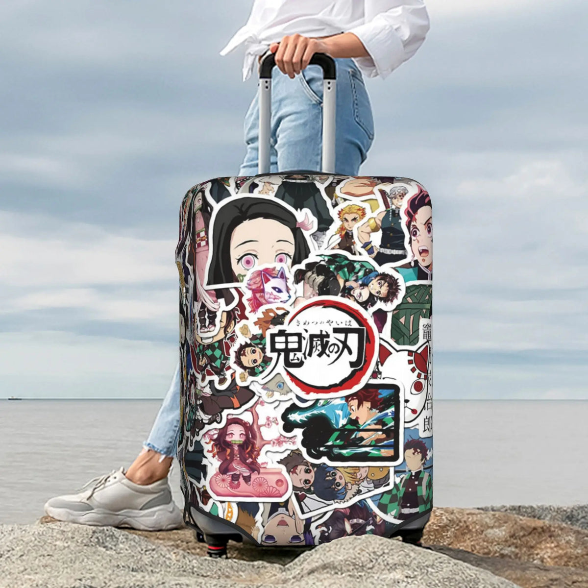 Housse valise stickers logo
