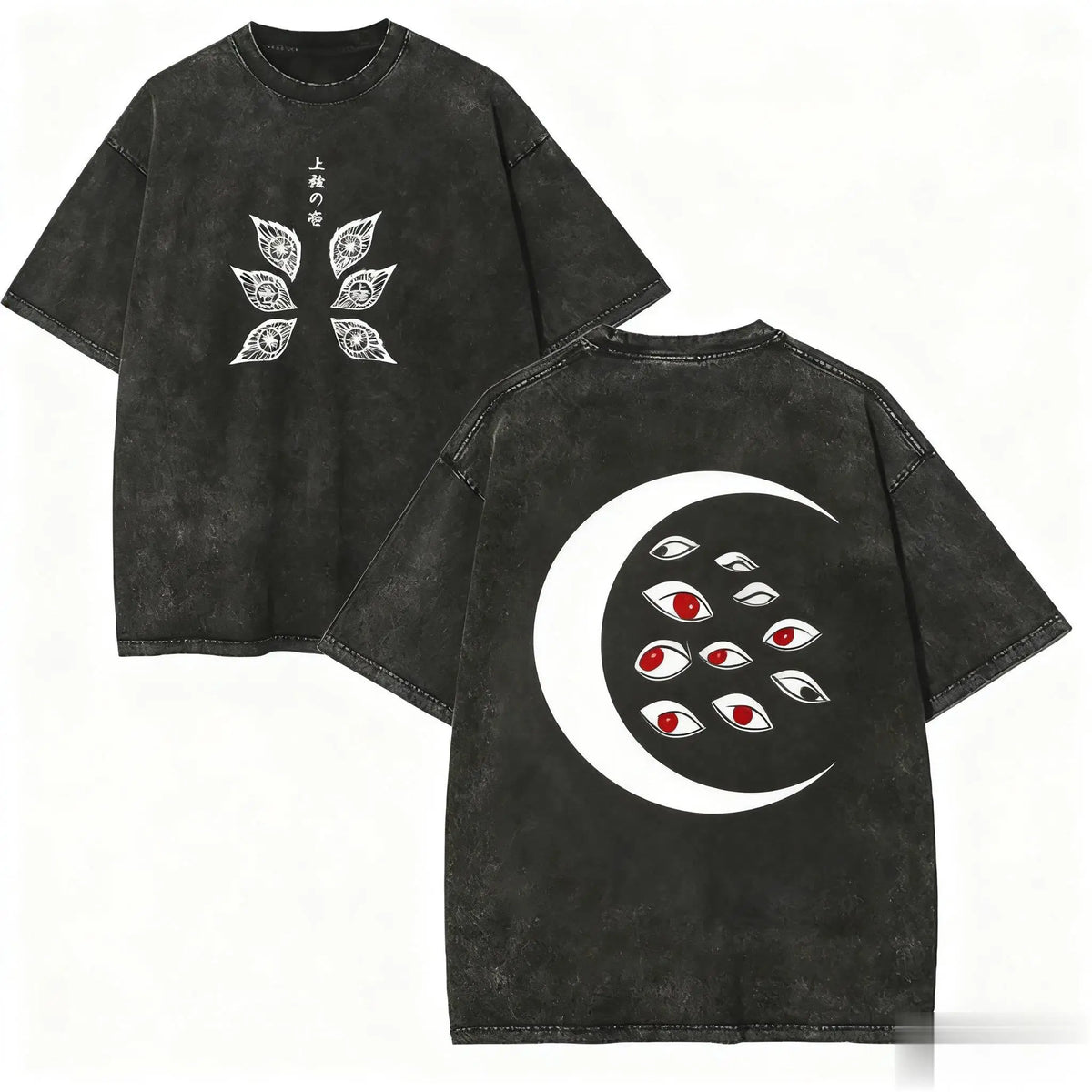 T-shirt Tokito Demon Slayer, motif Kokushibo