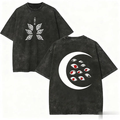 T-shirt Tokito Demon Slayer, motif Kokushibo