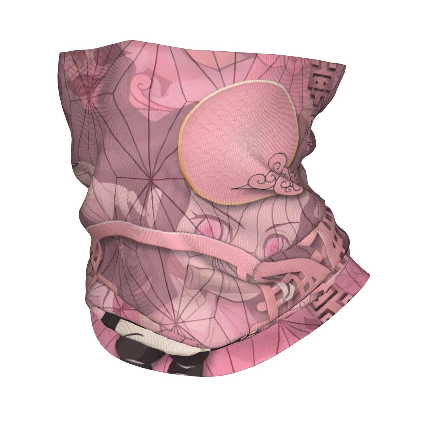 Custom Demones S-Slayer Bandana Winter Neck Warmer Women Windproof Wrap Face Scarf for Ski  Gaiter Headband