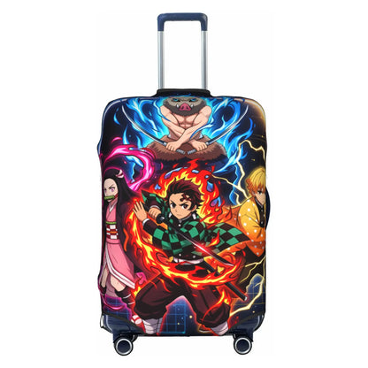 Custom Demon Slayer Kimetsu no Yaiba Travel Luggage Cover Elastic Manga Anime  Suitcase Cover Protector Fit 18-32 Inch