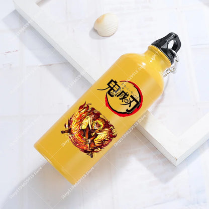 500ml Demon Slayer Aluminum Water Bottle Portable Sport Cup Women Men Anime Tomioka Nezuko Fashion Retro Kettle Birthday Gift