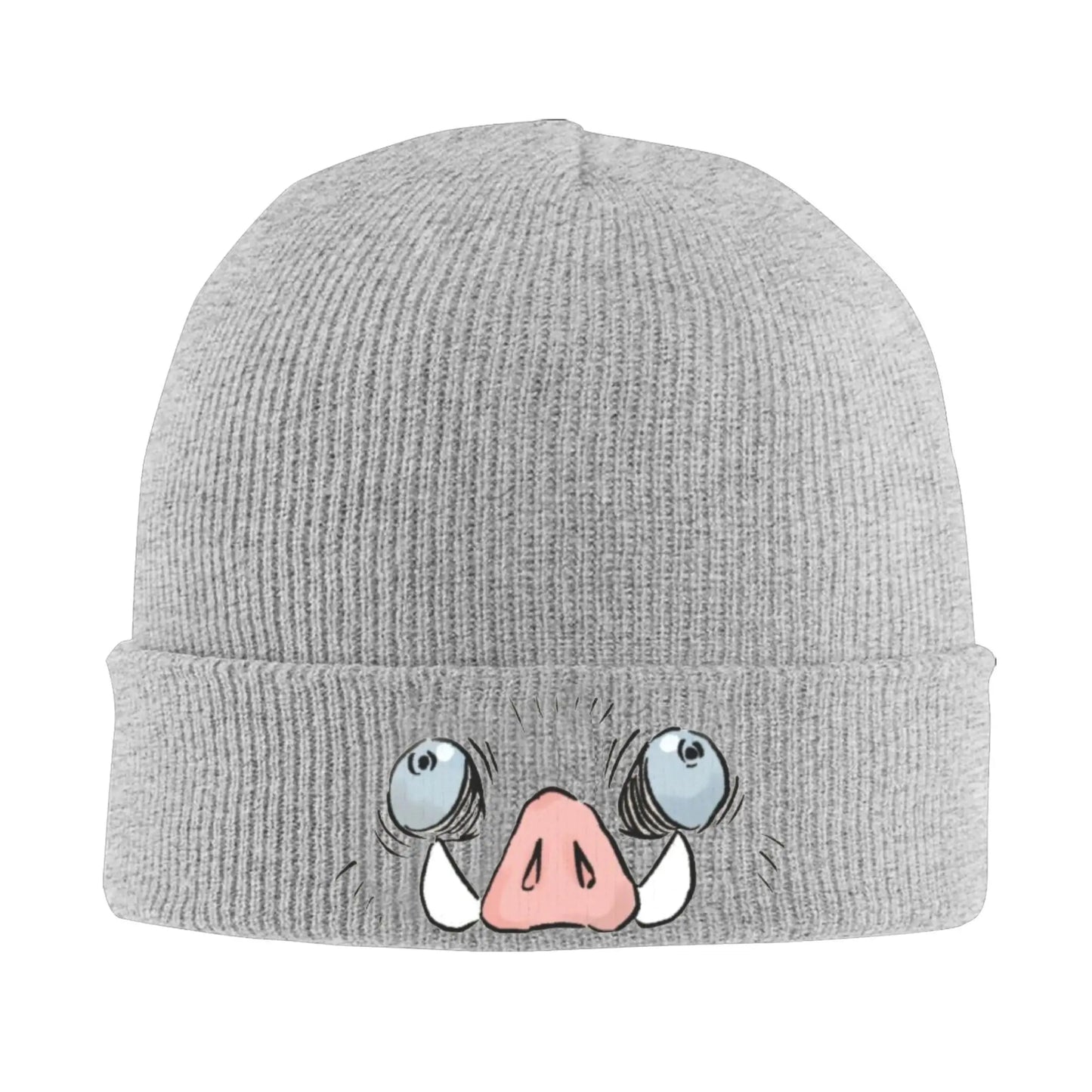 Unisex Rib Knit Cuffed Beanie Demon Slayers anime Accessories Warm Winter Skullies Knitted Caps  Beanies Skullies