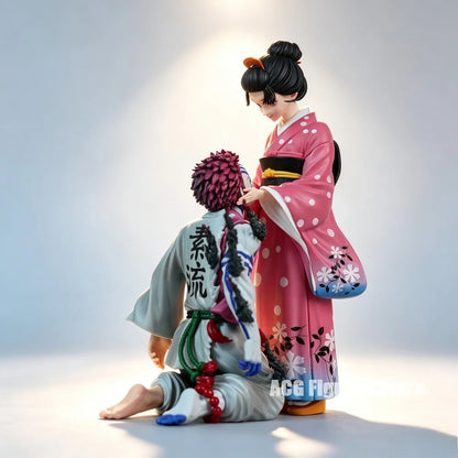 9.06in/23cm Anime Kimetsu no Yaiba Figure Akaza Koyuki Action Figures Pvc Statue Desktop Ornamen Collection Model Toys Gifts
