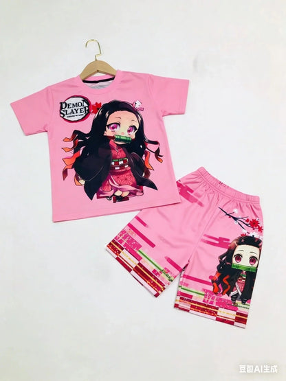 Demon Slayer Multi-character, Multi-style 3D Printed Pajamas and Loungewear for Kids and Adults, Family Outing Eye-catching