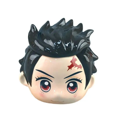 450ml Anime Demon Slayer Cosplay Ceramics Mug Water Cup Creative Akaza Kamado Tanjiro mug Shaped Coffee Milk Cup Ornament Gifts