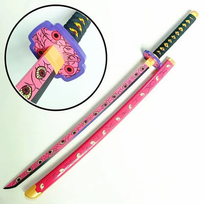72/104cm Demon Slayer Sword Anime Kimetsu No Yaiba Cosplay Prop Tanjirou Shinobu Real Size Japanese Katana Samurai Sabre Gift