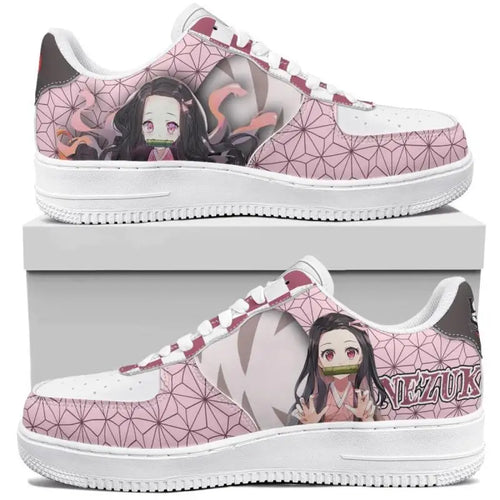 Anime Demon Slayer Sneakers Kamado Tanjirou Low-Top Sports Shoes Couples Board Shoes Customization Leisure Shoes Festival Gift