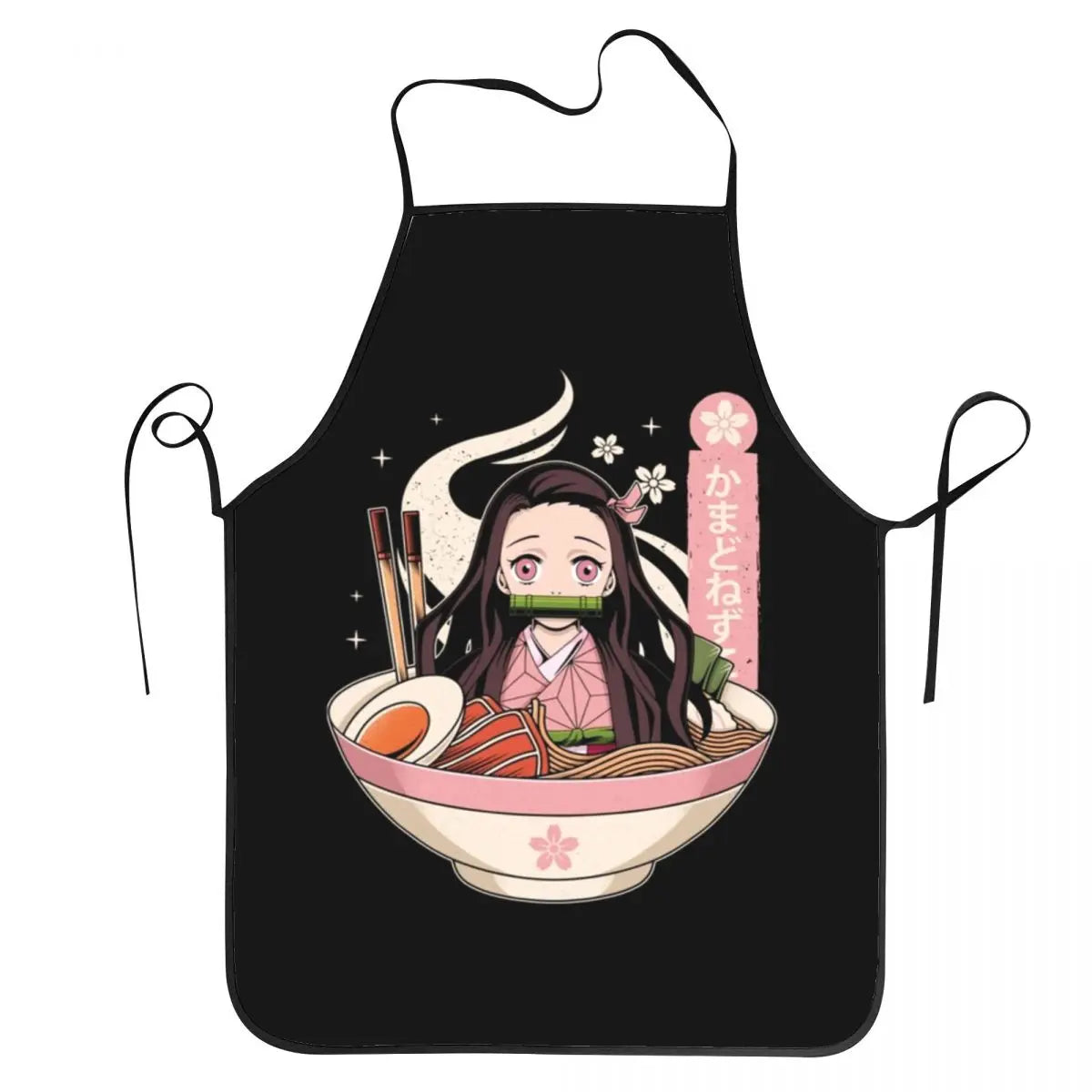 Nezuko Ramen Fan Art Demon Slayer Aprons Chef Cooking Cuisine Tablier Waterproof Bib Kitchen Cleaning Pinafore