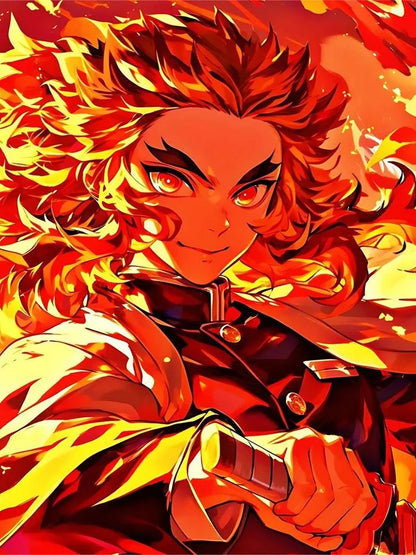 Demon Slayer Diamond Painting 5D Nezuko Kochou Shinobu Full Diamond Mosaic Picture DIY Hashibiro Inosuke Home Decor Painting,fra