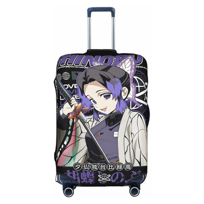 Custom Demon Slayer Kimetsu no Yaiba Travel Luggage Cover Elastic Manga Anime  Suitcase Cover Protector Fit 18-32 Inch