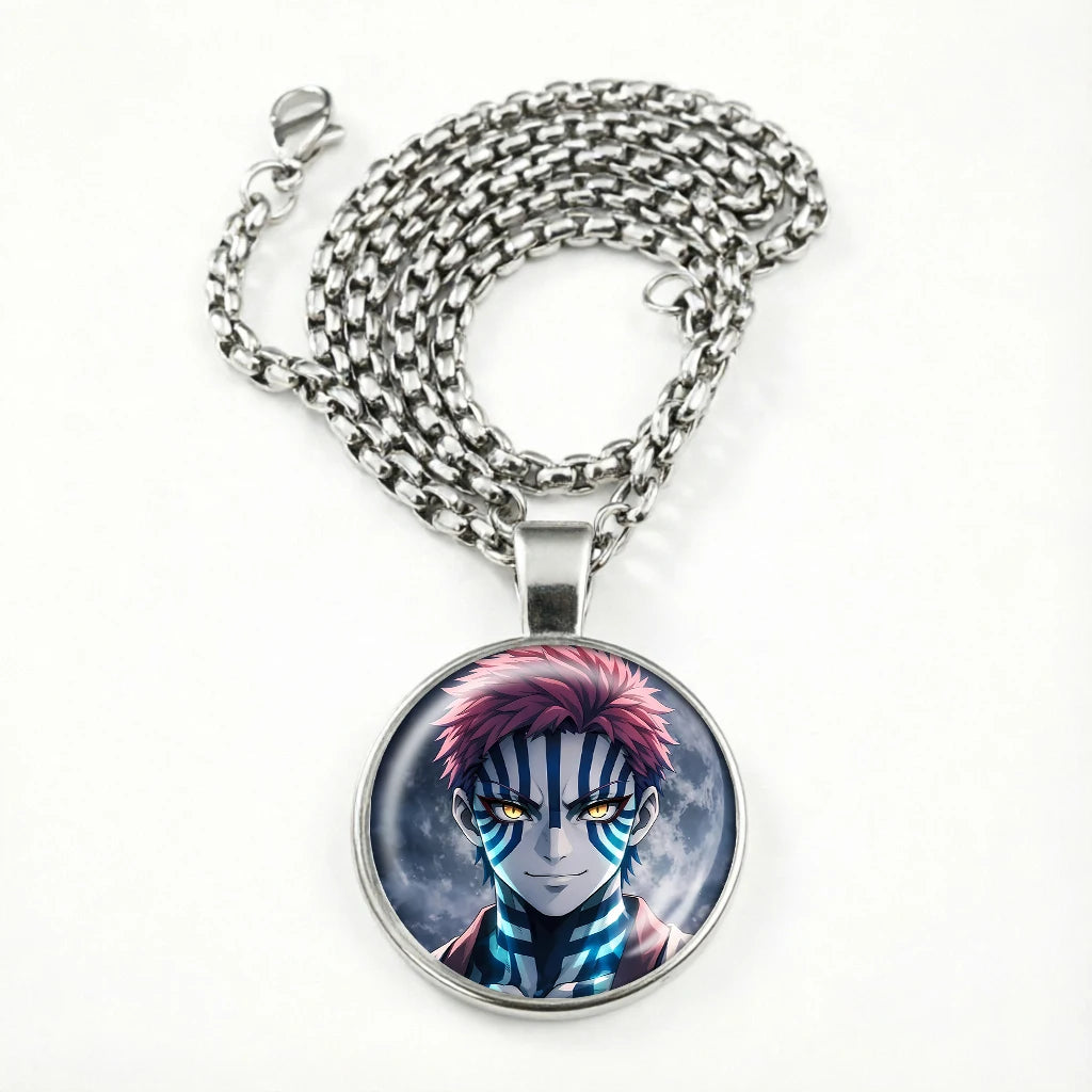 Demon Slayer Kimetsu No Yaiba Necklace Jewelry Chain Pendants Charms Fashion Sweater Decoration Anime Accessories Party Gifts