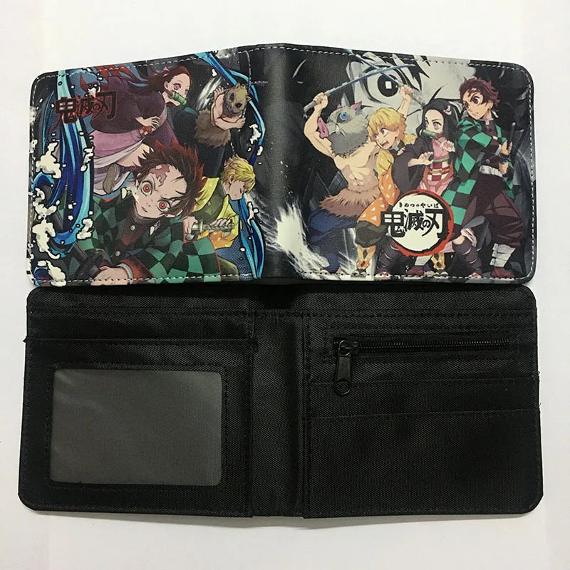 Demon Slayer: Kimetsu No Yaiba Anime Peripheral Short Wallet Zero Wallet Student Men And Women Simple Wallet