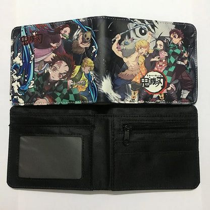 Demon Slayer: Kimetsu No Yaiba Anime Peripheral Short Wallet Zero Wallet Student Men And Women Simple Wallet