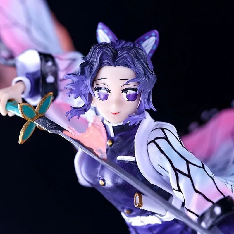 33cm Demon Slayer Insect Pillar Kochou Shinobu Animation Peripherals Figure Ornament Model Festival Ornamen Gift Toy Collections