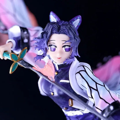 33cm Demon Slayer Insect Pillar Kochou Shinobu Animation Peripherals Figure Ornament Model Festival Ornamen Gift Toy Collections