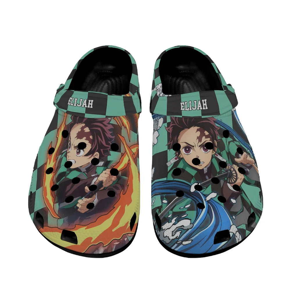 Anime Demon Slayer Non Slip Casual Cave Shoes Men Women Kamado Tanjirou Home Slippers Outdoor Beach Sandal Anime Cosplay Gift