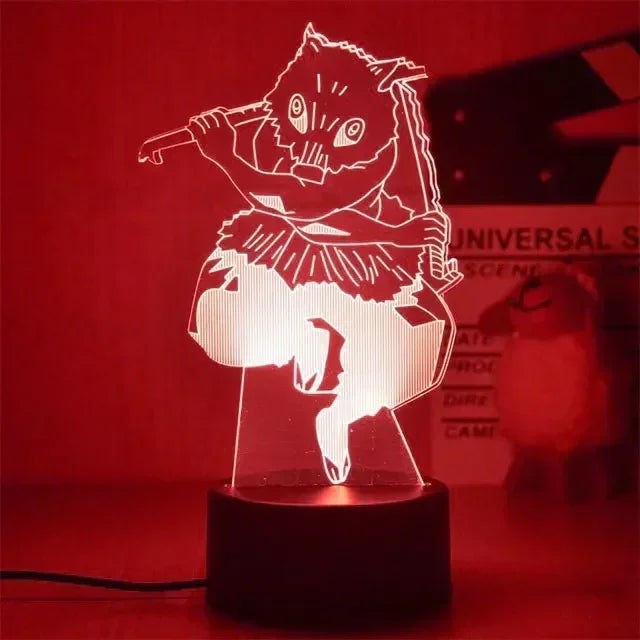 Kimetsu No Yaiba Nezuko Kamado Figure Led Night Light for Bedroom Decor Nightlight Kids Child Table 3d Lamp Demon Slayer Gift