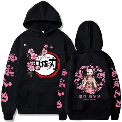 2026 New Demon Slayer Graphic Printed Hoodie Sweatshirt Men's and Women's Hoodie Men's Tops Sports Hoodie Harajuku Y2K Hoodie