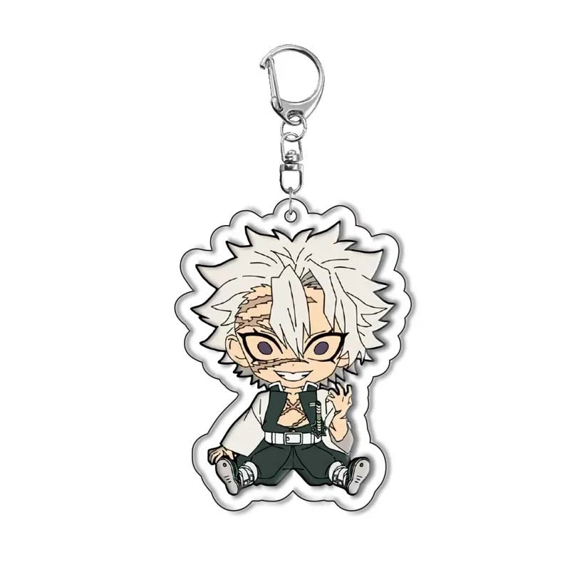 Demon Slayer Kimetsu no Yaiba Tanjiro Kamado Nezuko Acrylic Keychain Pendant Anime Merchandise Custom Wholesale In Stock Bulk