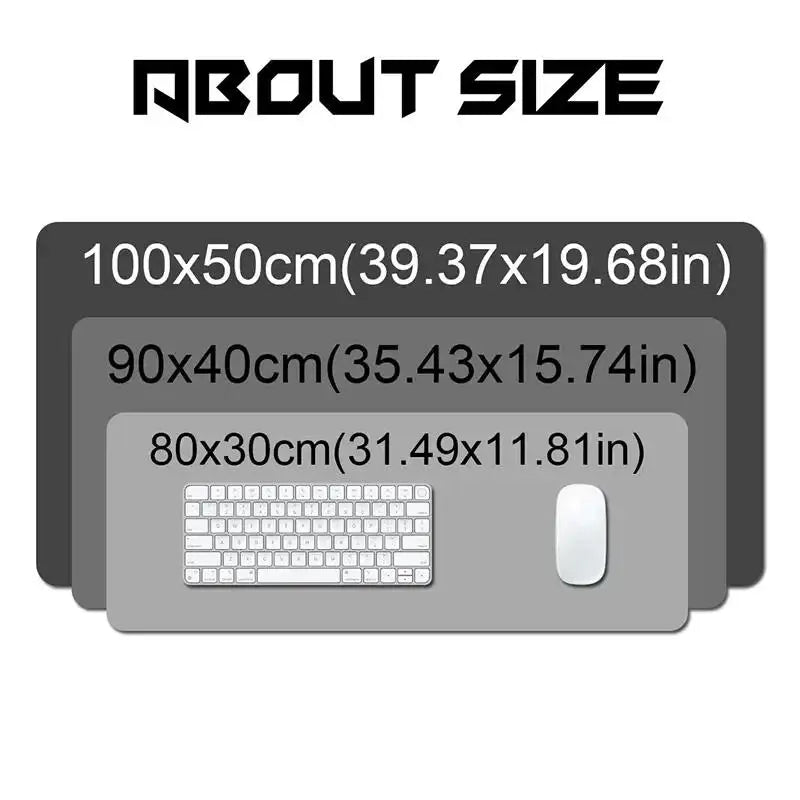HD Printing Computer Gaming Locking Edge Non-slip Mouse Pad New Cool Anime Demon Slayer Mousepad Keyboard PC Lockrand Desk Mats
