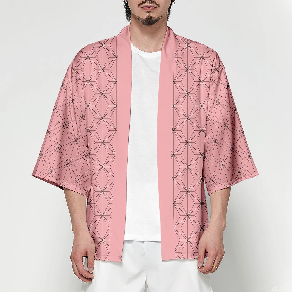 Devil Killer 3D Printed Japanese Anime Kimono Role Playing Men and Women Summer Casual Cool Street Dress