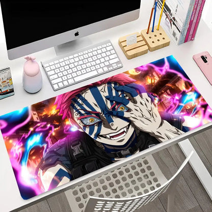 A-Akaza D-DemonS S-Slayer Mouse Pad Rubber Mat Laptop Xxl Mousepad Notebook Gamer Computer Table Gaming Accessories