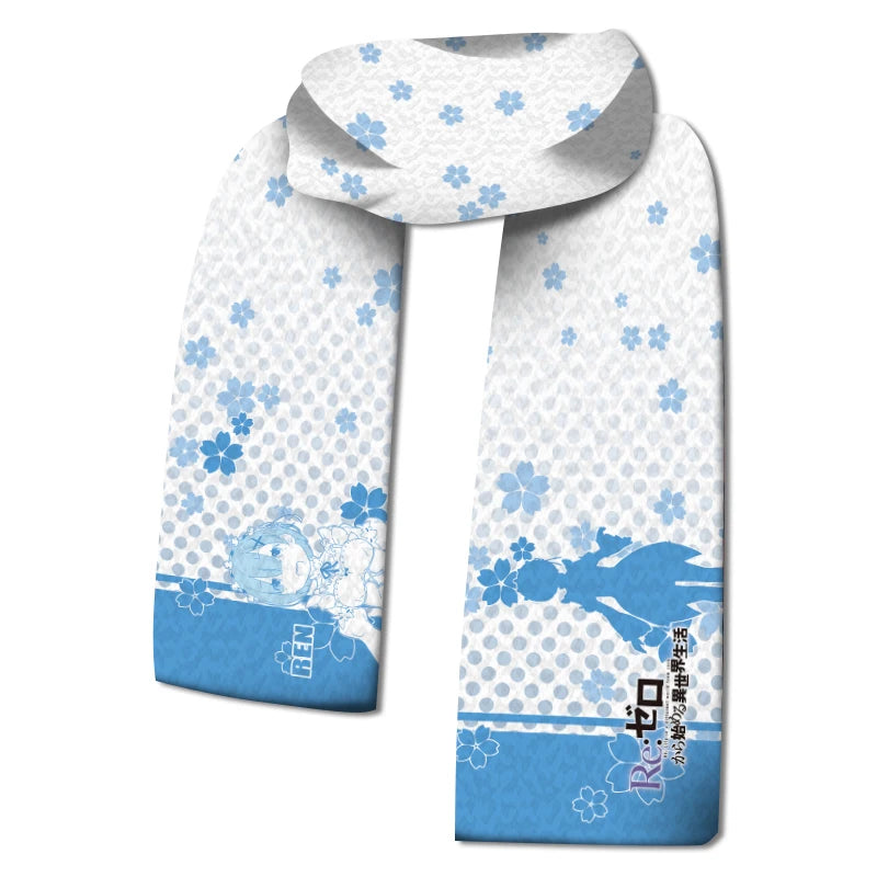 In stock Demon Slayer: Kimetsu No Yaiba Anime Scarf Kamado Tanjirouagatsuma Zenitsutomioka Giyuu Anime Winter Warm Xmas Gift