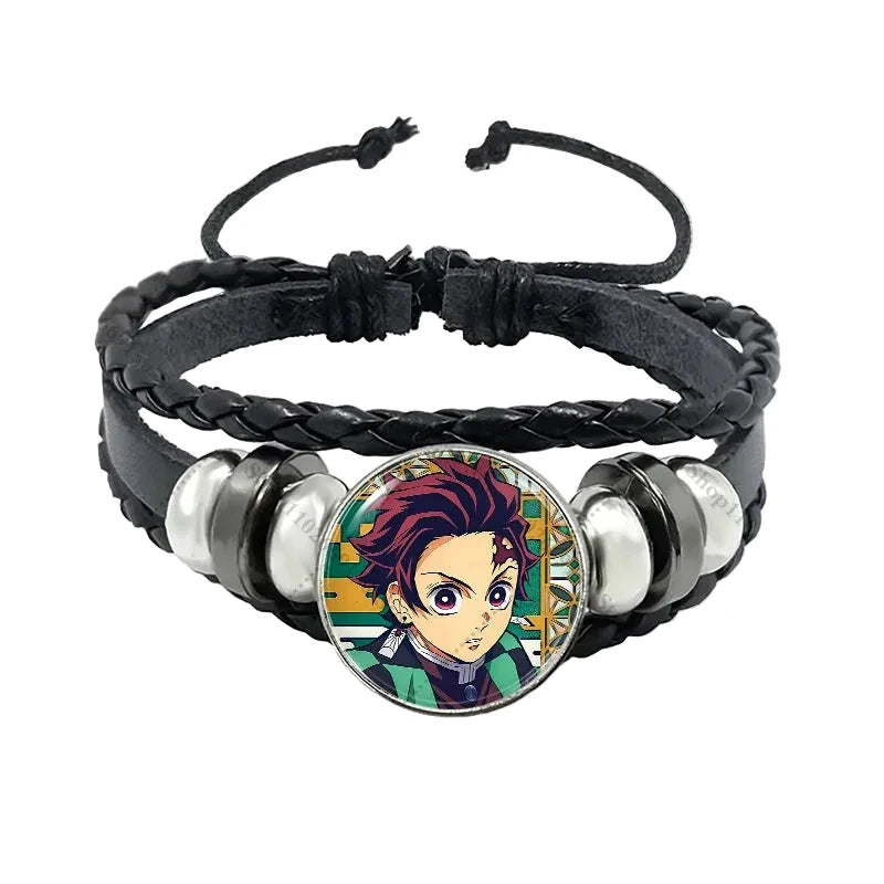 Bracelet cuir Tanjiro