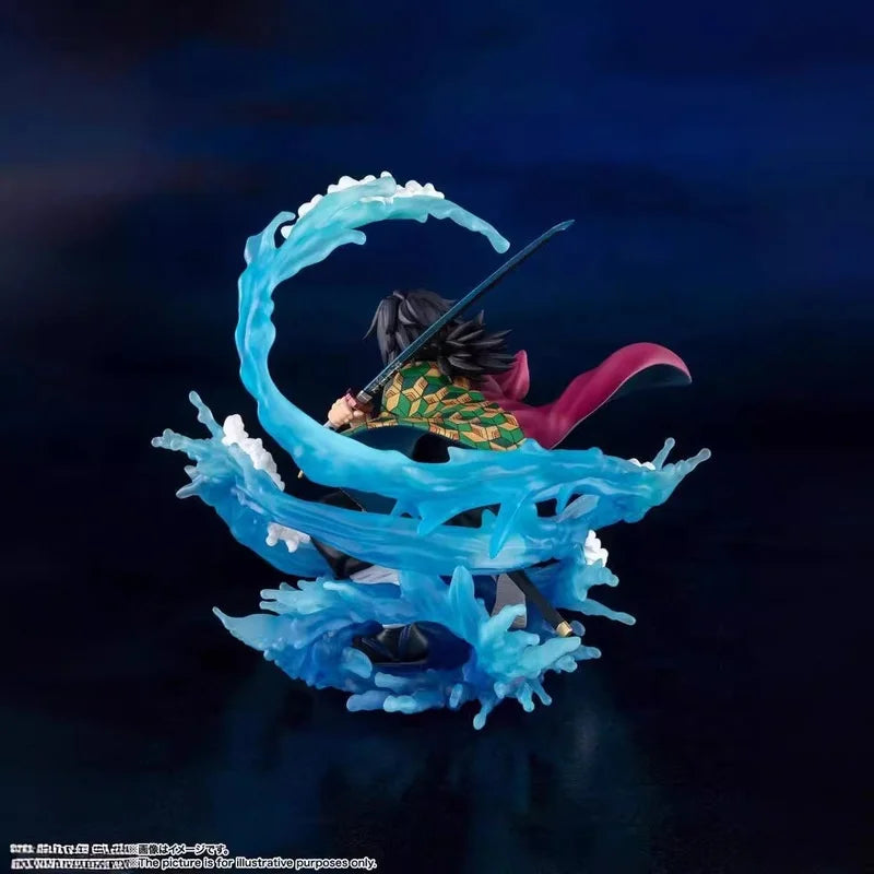 17cm Demonslayer Tomioka Giyuu Pvc Anime Action Figurines Model Desktop Ornament Decor Figurine Statue Collect Birthday Gifts