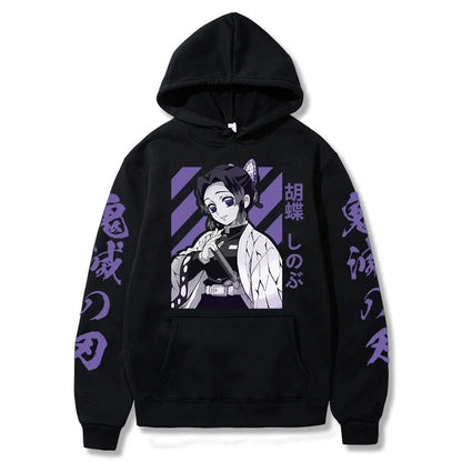 Japanese Anime Demon Slayer Plus Size Hoodie Women Sweatshirts Kamado Nezuko Print Hooded Harajuku Girl And Boy Casual Pullover