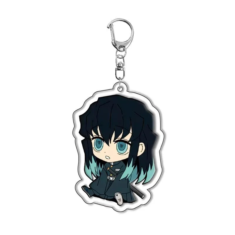 Demon Slayer Kimetsu no Yaiba Tanjiro Kamado Nezuko Acrylic Keychain Pendant Anime Merchandise Custom Wholesale In Stock Bulk
