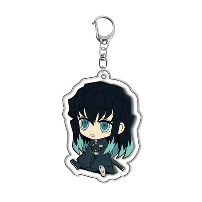Demon Slayer Kimetsu no Yaiba Tanjiro Kamado Nezuko Acrylic Keychain Pendant Anime Merchandise Custom Wholesale In Stock Bulk
