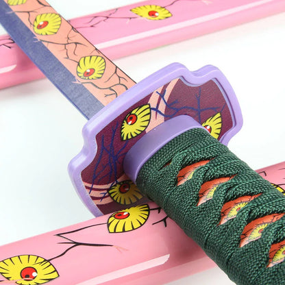 104cm Demon Slayer Katana Schwert Sword Anime Cosplay Prop Ninja Knife Real Size Japanese Katana Original Samurai Sabre Gift