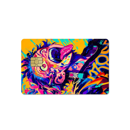 DIY Self-made Anime Demon Slayer 2.5D HD Matte PVC Sticker Film Tape Skin for Credit Card Debit Card Waterproof Sticke Gift
