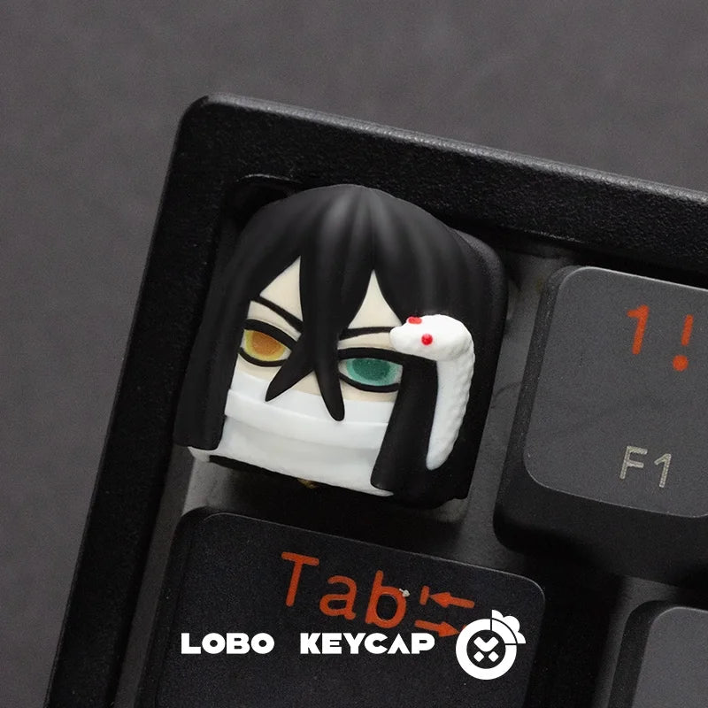Anime Demon Slayer Kamado Nezuko Series Multiple Styles Keyboard Cute Keycap Decoration Contain Periphery Collectble Fun Gifts