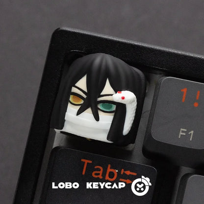 Anime Demon Slayer Kamado Nezuko Series Multiple Styles Keyboard Cute Keycap Decoration Contain Periphery Collectble Fun Gifts