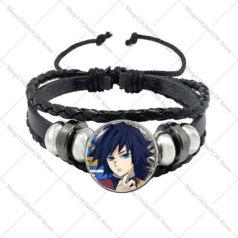 Anime Creative Bracelet Fashion Jewelry Accessories Demon Slayers Cartoon Cute Bracelets Charms Pendant Bangle Birthday Gifts