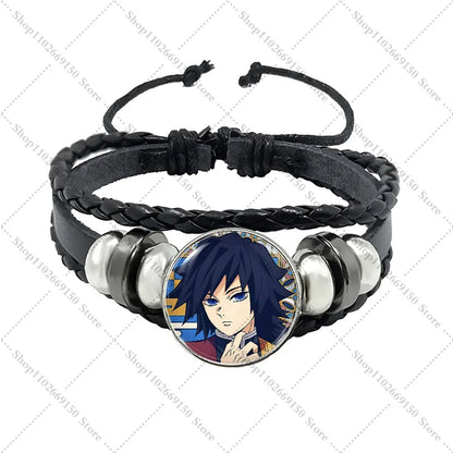 Anime Creative Bracelet Fashion Jewelry Accessories Demon Slayers Cartoon Cute Bracelets Charms Pendant Bangle Birthday Gifts
