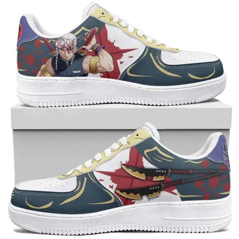 Anime Demon Slayer Sneakers Kamado Tanjirou Low-Top Sports Shoes Couples Board Shoes Customization Leisure Shoes Festival Gift