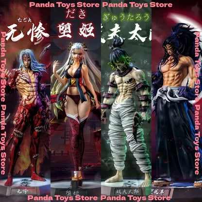 In Stock 30cm Demon Slayer Figure Himejima Gyoumei Figure Tomiokagiyuu Action Figurine Hantengu Akaza Figures Statue Model Toy
