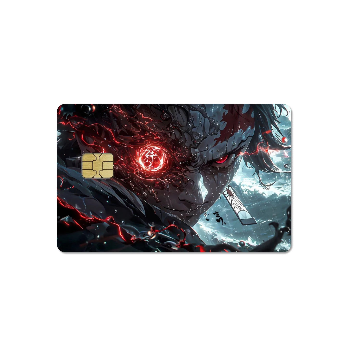 DIY Self-made Anime Demon Slayer 2.5D HD Matte PVC Sticker Film Tape Skin for Credit Card Debit Card Waterproof Sticke Gift