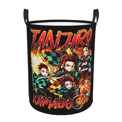 Demon Slayer Tanjiro Kamado Laundry Basket Collapsible Large Capacity Clothes Storage Bin Anime Manga 
 Laundry Hamper