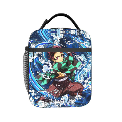 D-Demons Slayers Portable Lunch Box Multifunction Kimetsus No Yaibas Cooler Thermal Food Insulated Lunch Bag School Student