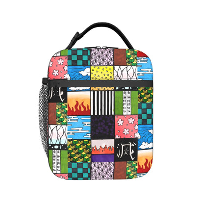 D-Demons Slayers Portable Lunch Box Multifunction Kimetsus No Yaibas Cooler Thermal Food Insulated Lunch Bag School Student