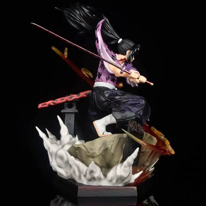 26cm Demon Slayer GK Kokushibo Anime Figure Kimetsu No Yaiba Figurine Dolls Collectible Model Decor Toys New Year Gift Children