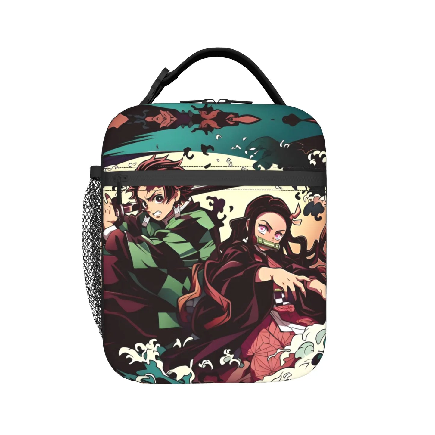 D-Demons Slayers Portable Lunch Box Multifunction Kimetsus No Yaibas Cooler Thermal Food Insulated Lunch Bag School Student