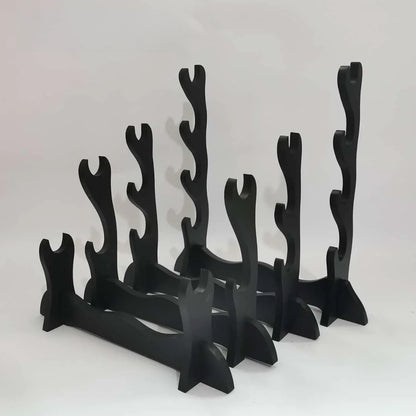 Stand Katana Storage Shelves Wooden Sword Rack Floor Sabre Holder Support Display Japanese Katana Weapon Shelf Home Organizer
